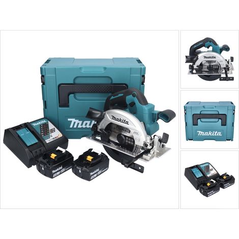 Makita DHS 661 RTJ scie circulaire sans fil 18 V 165 mm Brushless + 2x batterie 5,0 Ah + chargeur + Makpac (1/5)