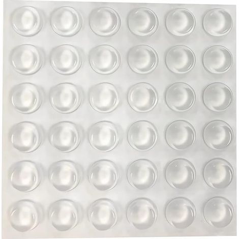 Amortisseur porte placard, Tampon Caoutchouc Transparent Pieds, Butées de Protection en pour portes de placard, cuisine, salle de bain, bureau (1/5)