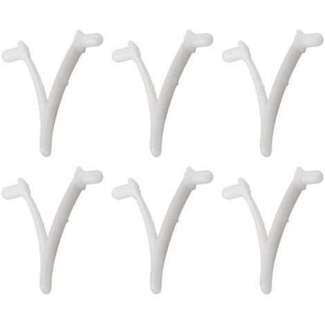 6PCS Clip Papillon V pour Accessoires de Piscine, Brosse de Spa, Rateau à Feuilles, Filet Ramasse Feuilles, Tête d’Aspirateur (1/5)
