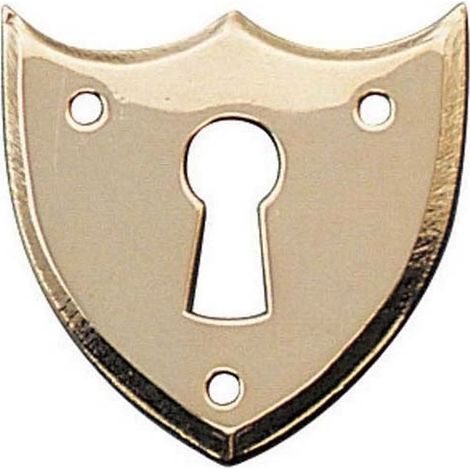 Dubois – Entrée cœur laiton 33 mm – Finition polie élégante – Ferrure de serrure pour meuble – Décoratif et fonctionnel (1/2)