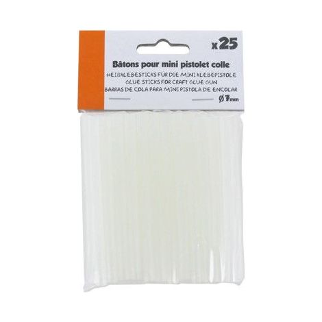 Bâtons de colle - Cléopâtre - 7 mm - Lot de 25 - Colle universelle - Collage précis - Sans solvant