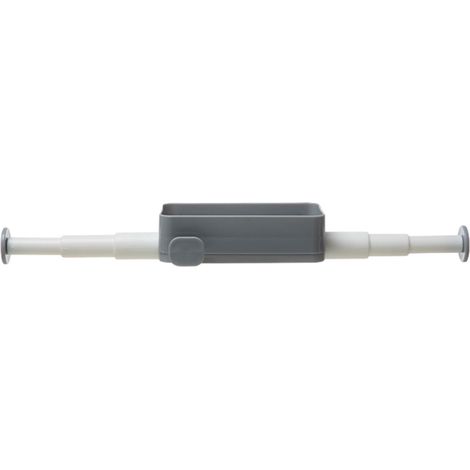 Porte-Serviette Rétractable - Barre Adhésive Auto-Collante Pour Salle De Bain - Support Mural Sans Perçage - ABS - 42 X 15 X 4,7 Cm - 1 Pièce (1/5)