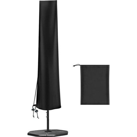Housse Protege Parasol Imperméable pour Diamètre 2m-4m,Bache Parasol Jardin,420D Oxford Protege Parasol de 9 à 11 Pieds,H190x30/50cm (1/4)
