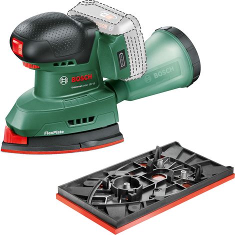 [NEUWERTIG] Bosch Akku Schleifer UniversalSander 18V-10 (ohne Akku, 18 Volt System, 2x Schleifpapier)