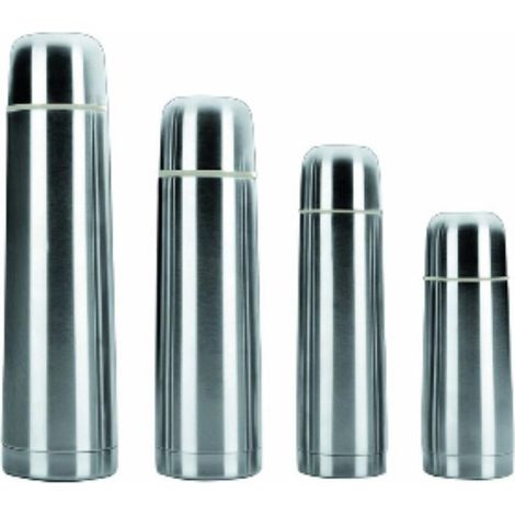 FPLUS termo inox liquido 0.35l. , Doble cuerpo acero inox
con pulsador automático abrir  cerrar
Para frio y calor 12 horas.
Libre de amianto.