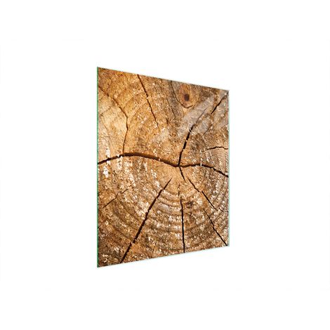 Glasschneidebrett 45x52 Holz