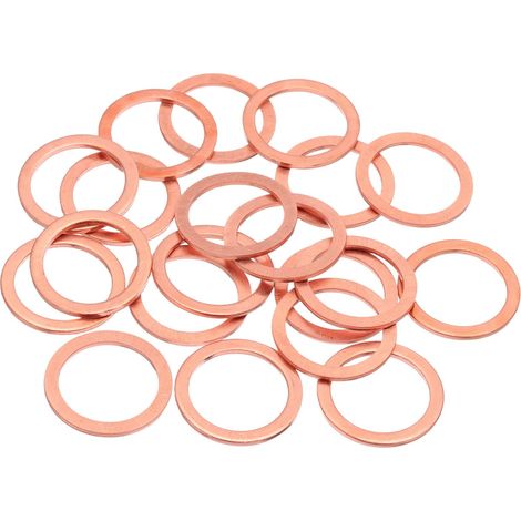 20Pcs Rondelles Plates Cuivre M20 20x26x1.5mm Joint D'étanchéité (1/5)