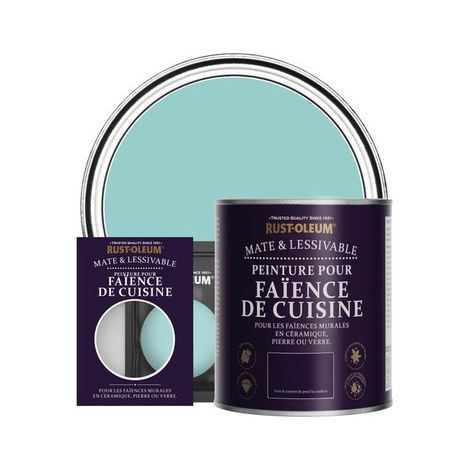 Peinture pour Faïence de Cuisine, Finition Mate - Bleu-vert