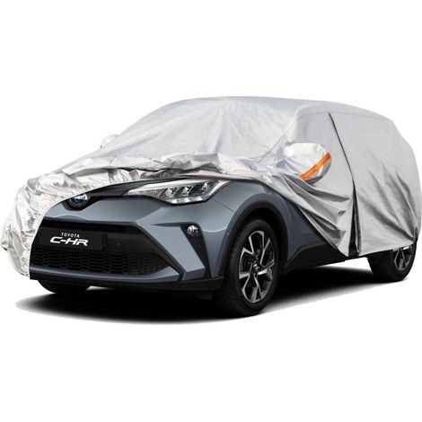 Vollgarage Autoabdeckung wasserdicht atmungsaktiv für Toyota C-HR (2016-2025) Silber (1/5)