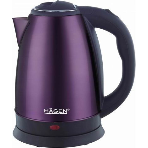 Bouilloire électrique 1.8L inox sans fil violet Hagen HA5525-PUR