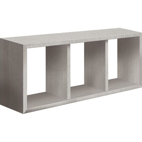 Étagère Décoration Murale - Salon, Chambre, Bureau - MDF, Chêne Gris 70 X 30 X 15,5 (1/2)