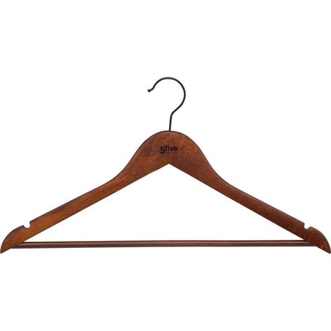Lot de 2 cintres en bois foncé - 5five