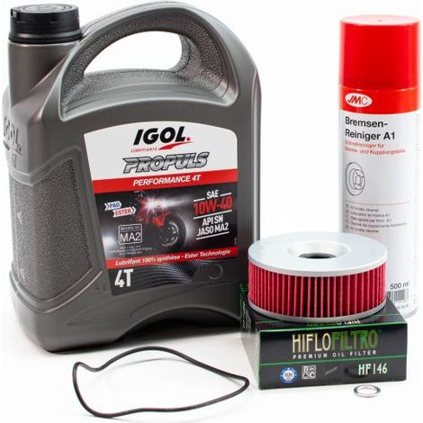 Kit Entretien Vidange Standard pour YAMAHA VMX-12 1200 Vmax de 1988 à 1995 - IGOL PROPULS PERFORMANCE 10W40 4L