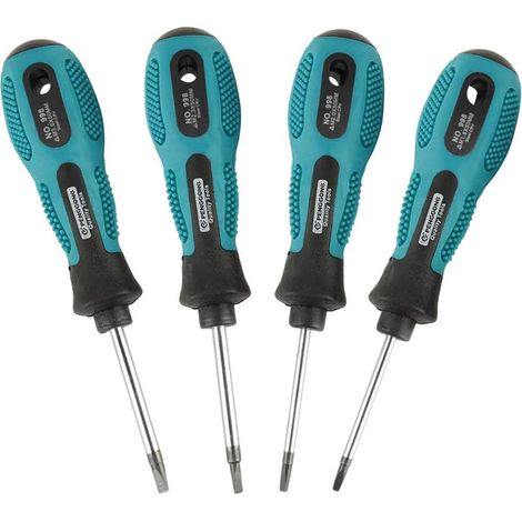 4PCs Jeu de Tournevis Magnétiques à Tête Triangulaire de Précision pour Réparation 1.8mm/2/2.3/3x50mm, Ensemble De Tournevis (1/5)