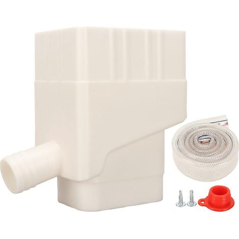 Système de récupération d'eau de pluie, système de raccordement standard pour descente de gouttière avec tuyau de 40 pouces pour