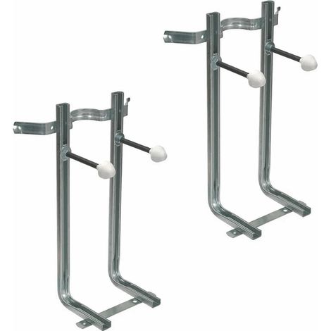 Coppia di staffe per wc e bidet sospesi