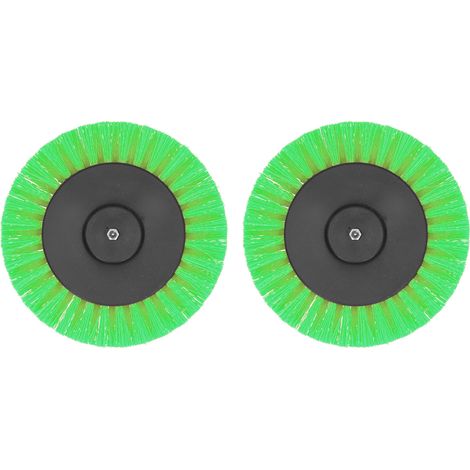 2 Pack 3.5 Inch Electric Drill Brush Head Durable Drill Brush Attachment for Carpets DecorationGreen