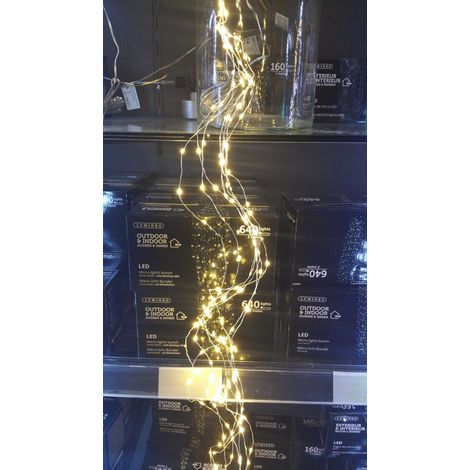100 MICROLED BIANCO CALDO CASCATA 100CM (1/3)
