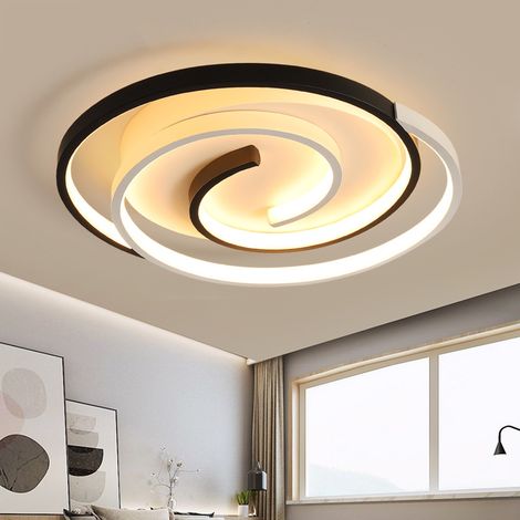 Plafonnier LED moderne 36 W 52 cm, 3 couleurs de lumière, plafonnier rond pour salon, chambre, cuisine [Classe énergétique F] (1/5)