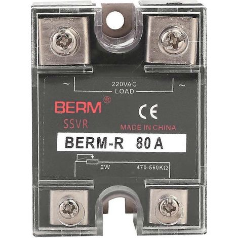 Halbleiter-Spannungsregler, einphasig, SSVR, 470–560 kΩ Last, 220 V AC, Stromversorgung (BERM-R 80 A)