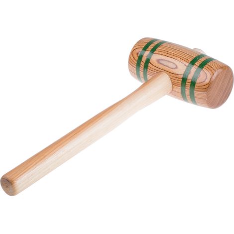 Rs Pro – Maillet en bois dur 750g – Tête en bois laminé 67mm – Poignée biseautée pour meilleur contrôle – Pour menuiserie et bricolage précis (1/2)