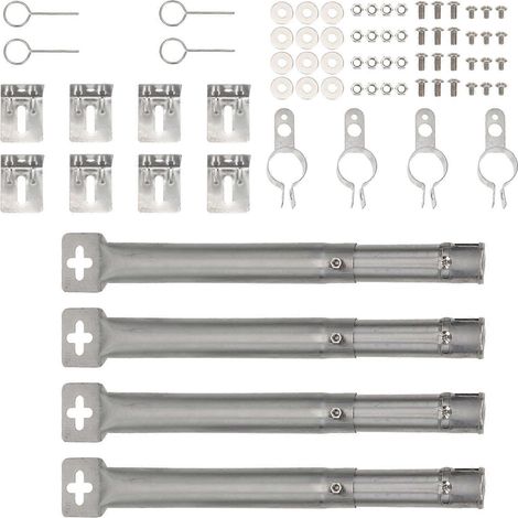 Un ensemble de brûleurs à gaz en acier inoxydable et d'accessoires pour barbecue en extérieur (1/5)
