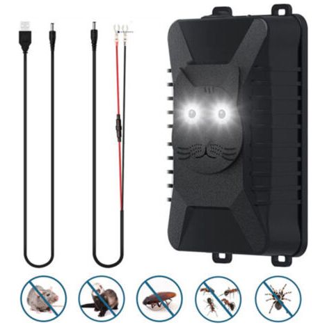 Défenseur ultrasonique contre les fouines - Protection universelle pour maison, voiture, jardin - Fonctionne avec batterie (1/5)