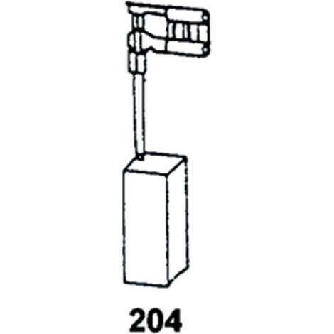 Juego de 2 carbones adaptables para Fein. Dimensiones: 8 x 12,5 x 22 mm.
