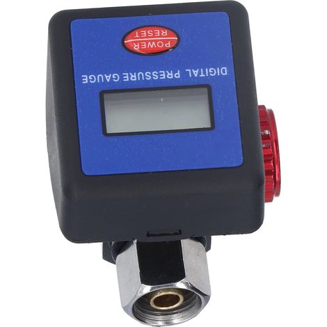 Pistolet à air comprimé G1/4 avec régulateur de pression, manomètre pour outil pneumatique (protégé par bulles, livré avec batterie intégrée, modèle rouge) (1/5)