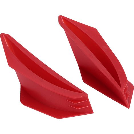 Ailerons aérodynamiques pour moto, spoiler latéral universel, accessoire de tuning rouge (1/3)