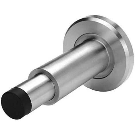 Verstellbarer, extra langer Türstopper aus Edelstahl 304 mit Gummigriffschutz zur Wandmontage (1/5)