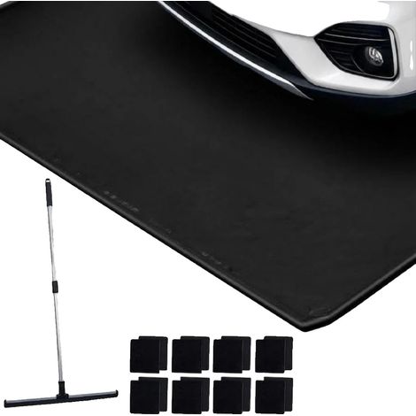 Garagenbodenmatte, wasserdichtes PVC, rutschfestes Design, Schwarz 236.2 × 487.7 cm (1/2)