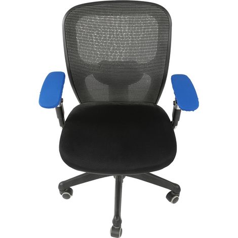 Une paire de housses élastiques et extensibles pour accoudoirs de chaise de bureau, amovibles et protectrices pour accoudoirs de chaise d'ordinateur. (1/5)