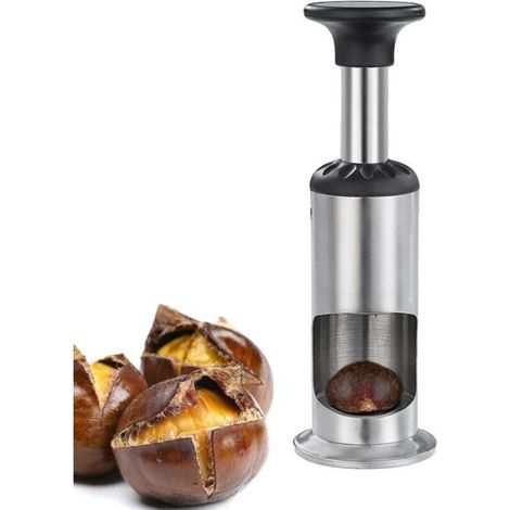 Chestnut Tongs, Chestnut Cutter, Stainless Steel, Chestnut Opener, Chestnut Cracker, Multifunctional Chestnut Clip, for Nuts (1/3)