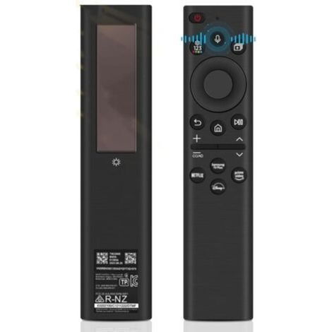 Télécommande de remplacement Samsung Smart TV solaire, BN59-01385A compatible avec TV Quadro Samsung Frame, Samsung 2021-2022 Smart 4K HD TV (Noir) (1/5)