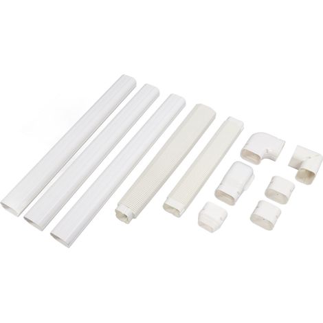 Dekoratives PVC-Rohrabdeckungsset für Mini-Split-Wärmepumpen (1/5)