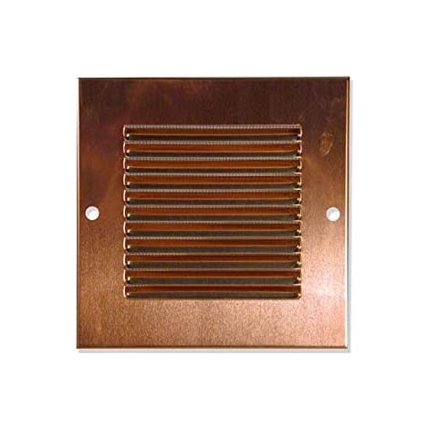 GRIGLIA DI AERAZIONE QUADRA IN RAME 140x140 mm