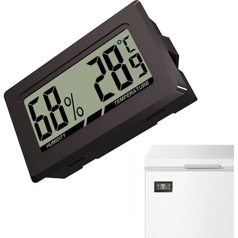 Thermomètre d'ambiance numérique générique, thermomètre d'intérieur, petit thermomètre LCD, indicateur de température et d'humidité LCD (1/4)