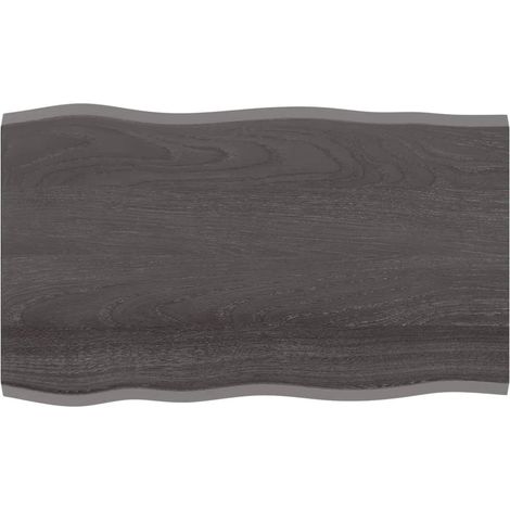 Dessus de table bois chêne massif traité bordure assortie (1/5)