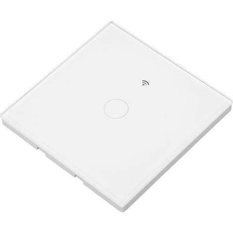 Interrupteur mural intelligent WiFi RF à commande tactile, panneau en verre étanche, compatible avec la commande vocale, 10 A, AC80-260 V (1/5)