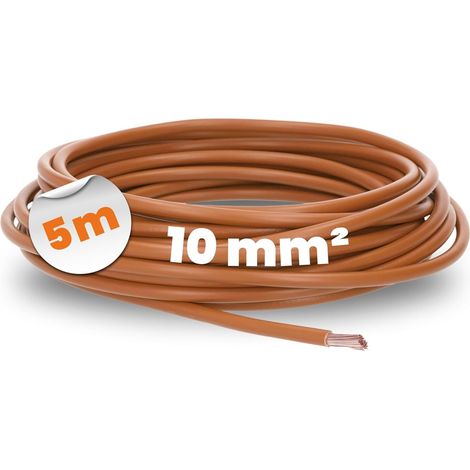 1 Câble électrique H07V-K, 10 mm², Cuivre, PVC, Installation fixe, Industriel