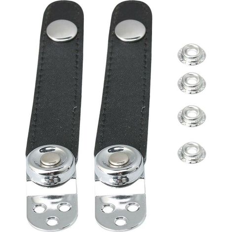 Leather Accordion Bellows Straps with 4 Buckle for Accordion Fixation