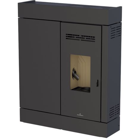 Poêle à pellet 9kW Cira Noir - Sans (1/3)
