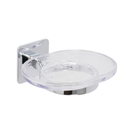 PORTA SAPONE MOD. COLD WIND Cromo cm 12 x h.5,3 x 11,3 METAF