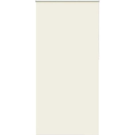 Store enrouleur occultant blanc cassé, dimensions 110 x 210 cm, en tissu. (1/5)