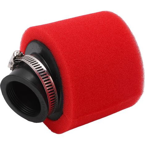 Filtre à air cylindrique en mousse angulaire 38mm, caoutchouc résistant aux rayures, pour quad, scooter, moto cross, nettoyeur d'air durable (1/5)