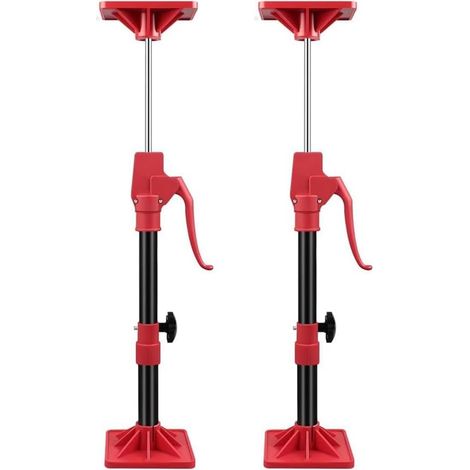 Barre de Support pour Cric D'Armoire, Lot de 2 Barres de Système de Support Réglables, Outil Télescopique à Troisième Main (1/5)