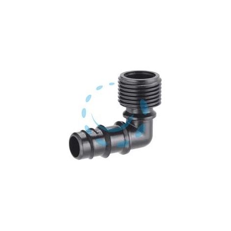 RACCORDO PER MICROIRRIGAZIONE TUBO 1/2" ANGOLO M 1/2" IN BLISTER 91082