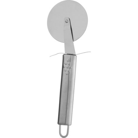 Premier Housewares Pizza Cutter with Satin Handles Pizza Slicer Pizza Wheel Cutter Pastry Cutter Silver 6 CM Diameter 22 x 2 x 8