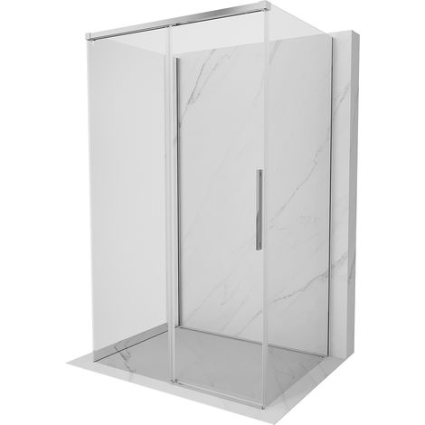 Mexen Rox-3S 3-seitige Duschkabine, Schiebetür, 135 x 120 cm, transparent, Chrom - 8C2-135-120-01-00-3S (1/3)